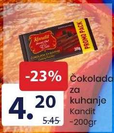 Čokolada za kuhanje Kandit