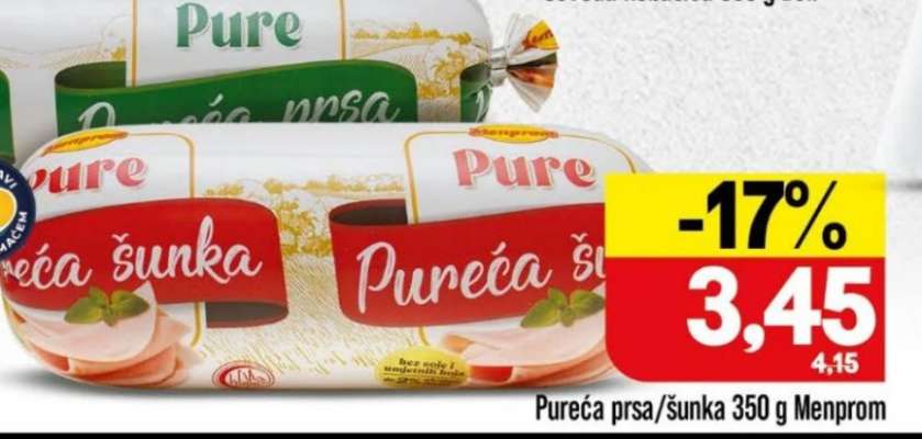 Pureća prsa/Šunka 350 g Menprom