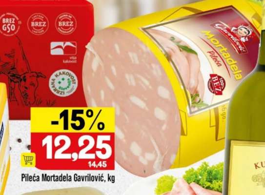 Pileća Mortadela Gavrilović, kg