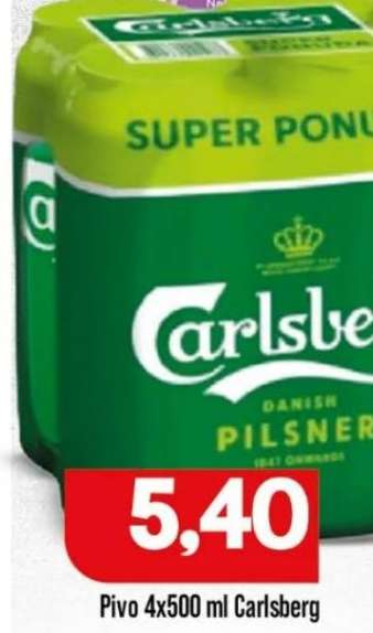 Pivo 4x500 ml, Carlsberg