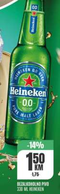 BEZALKOHOLNO PIVO 330 ML HEINEKEN