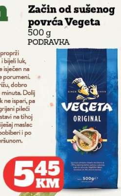 Začin od sušenog povrća Vegeta