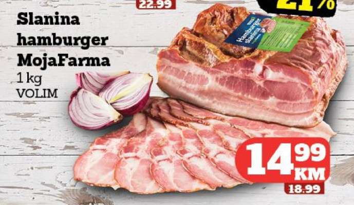 Slanina hamburger MojaFarma