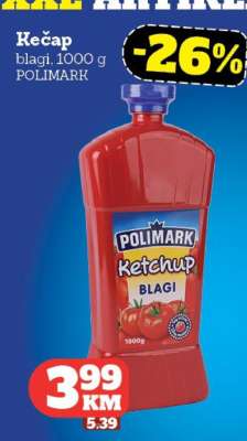 Kečap blagi, 1000 g POLIMARK