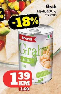 Grah bijeli, 400 g TREND
