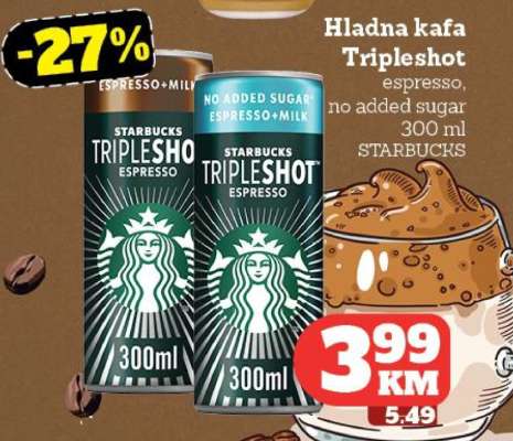 Hladna kafa Tripleshot