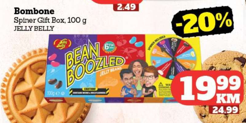 Bombone Spiner Gift Box, 100 g JELLY BELLY