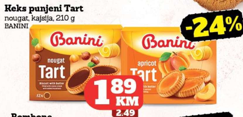 Keks punjeni Tart