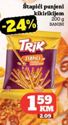Štapići punjeni kikirikijem