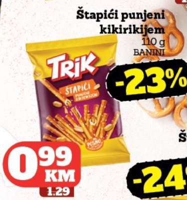 Trik Štapići punjeni kikirikijem