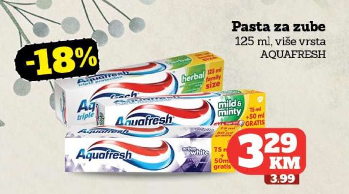 Pasta za zube AQUAFRESH