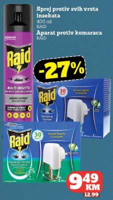 Raid Sprej i Aparat protiv komaraca