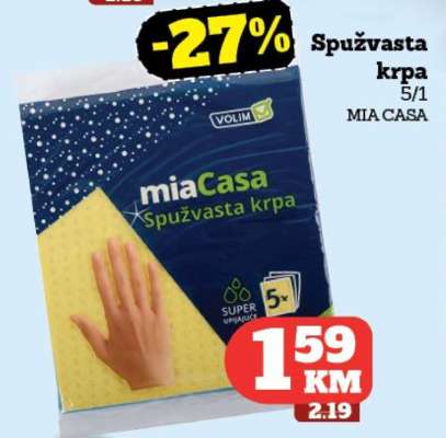 Spužvasta krpa 5/1 MIA CASA