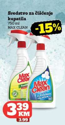 Sredstvo za čišćenje kupatila MAX CLEAN