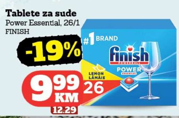 Tablete za suđe Finish Power Essential, 26/1