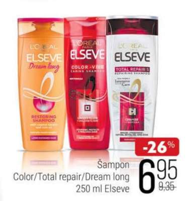 Šampon Color/Total repair/Dream long