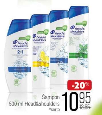 Šampon 500 ml Head&Shoulders