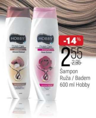 Šampon ruža/badem