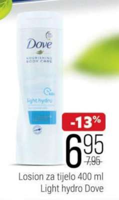 Losion za tijelo 400 ml Light hydro Dove