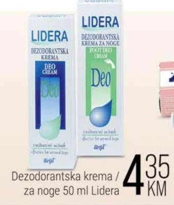 Lidera Dezodorantska krema / za noge 50 ml