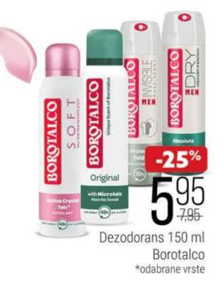 Dezodorans 150 ml Borotalco