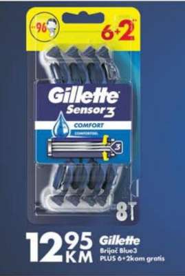 Gillette Brijač Blue3 PLUS 6+2kom gratis
