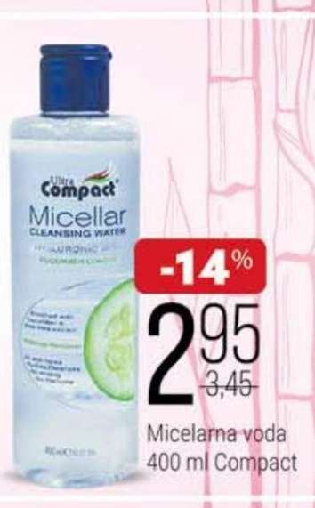 Micelarna voda 400 ml Compact