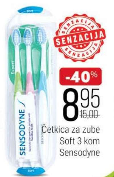 Četkica za zube Soft 3 kom Sensodyne