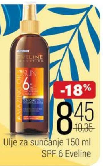 Ulje za sunčanje 150 ml SPF 6 Eveline
