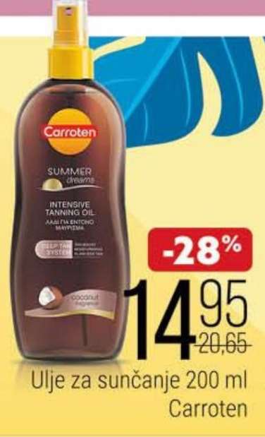 Carroten Ulje za sunčanje 200 ml