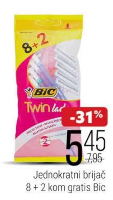 Jednokratni brijač 8 + 2 kom gratis Bic