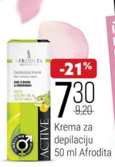 Krema za depilaciju 50 ml Afrodita