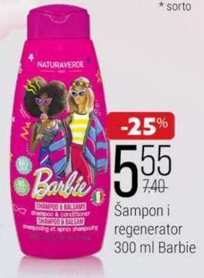 Šampon i regenerator 300 ml, Barbie