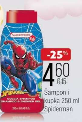 Šampon i kupka 250 ml Spiderman