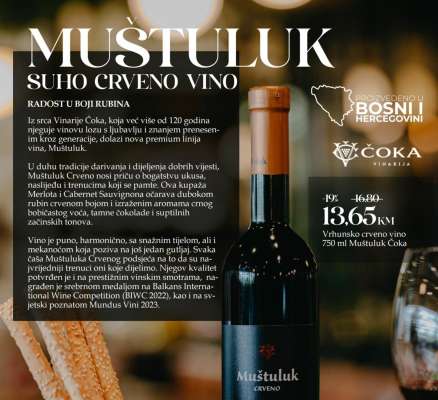 Muštuluk Suho Crveno Vino