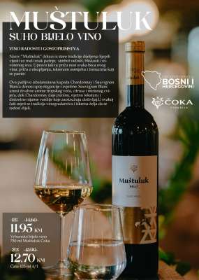 Muštuluk Suho Bijelo Vino