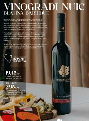 Crveno vino Blatina Barrique 750 ml Nuić