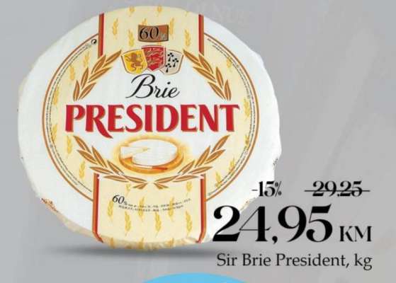 Sir Brie President, kg