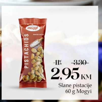Slane pistacije 60 g Mogyi