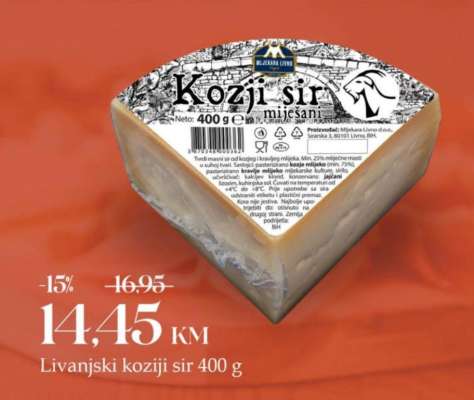 Livanjski koziji sir 400 g
