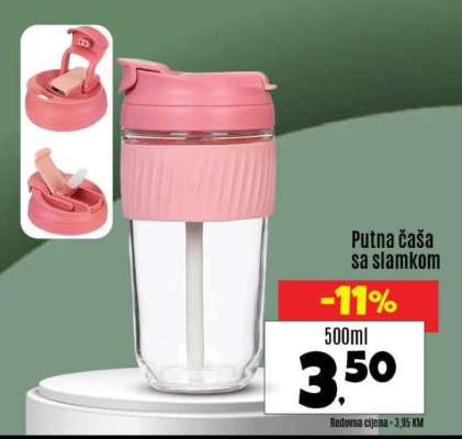 Putna čaša sa slamkom