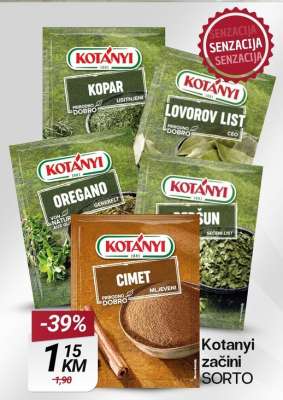 Kotanyi začini SORTO