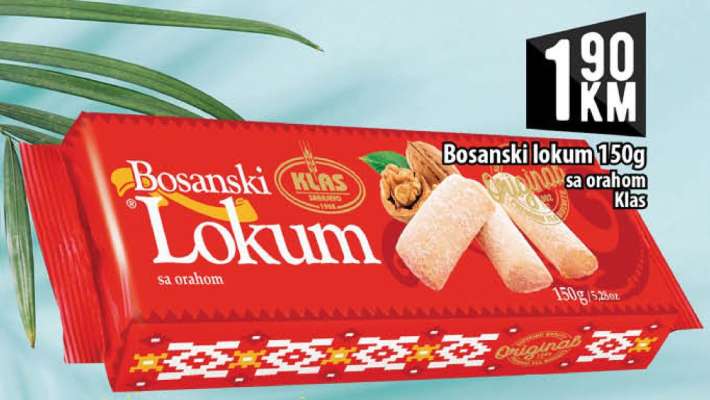 Bosanski lokum 150g sa orahom