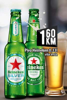 Pivo Heineken 0,33l
