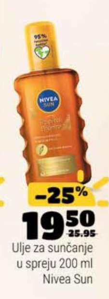 Ulje za sunčanje u spreju 200 ml Nivea Sun