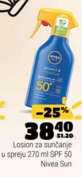 Losion za sunčanje u spreju 270 ml SPF 50 Nivea Sun