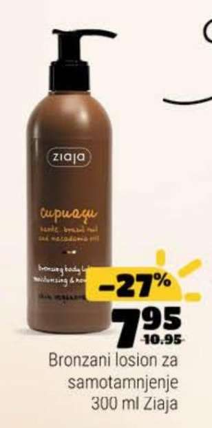 Bronzani losion za samotamnjenje 300 ml Ziaja