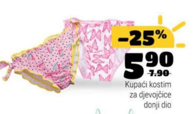 Kupaći kostim za djevojčice donji dio
