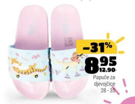 Papuče za djevojčice