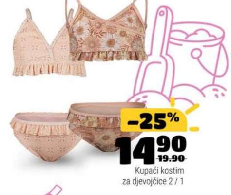 Kupaći kostim za djevojčice 2/1